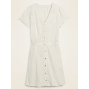 Old Navy Fit and Flare Linen Mini Dress